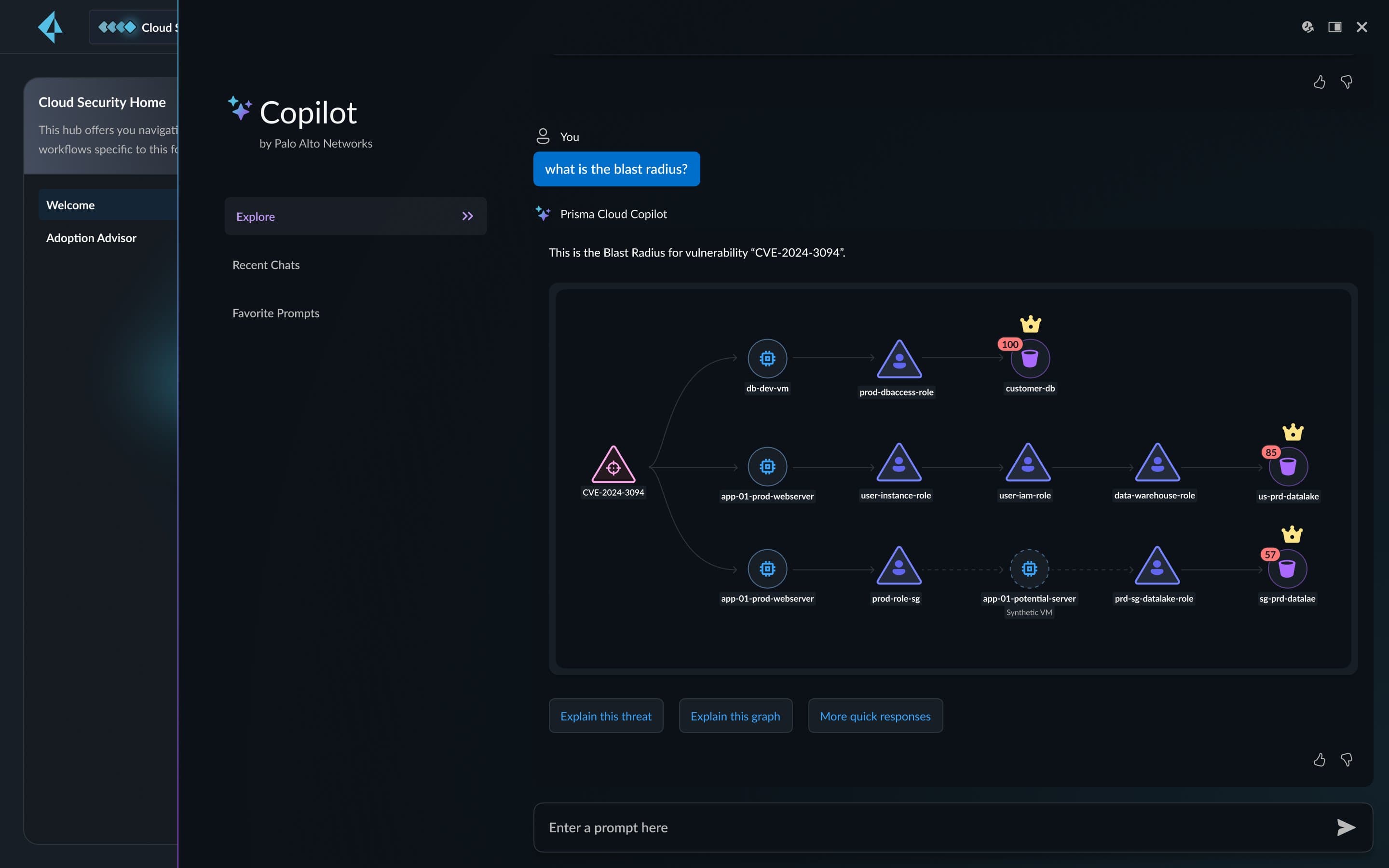 Palo Alto Networks Prisma Cloud AI-powered risk insights